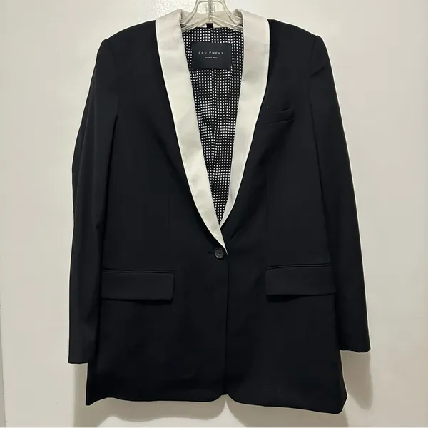 Equipment Quincy Blazer in True Black‎ Sz.2 NWT - Image 9