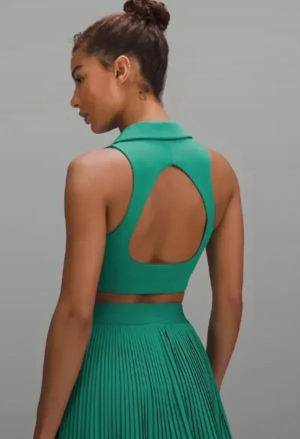 lululemon athletica Green Sleeveless Collared Sports Bra - Image 5