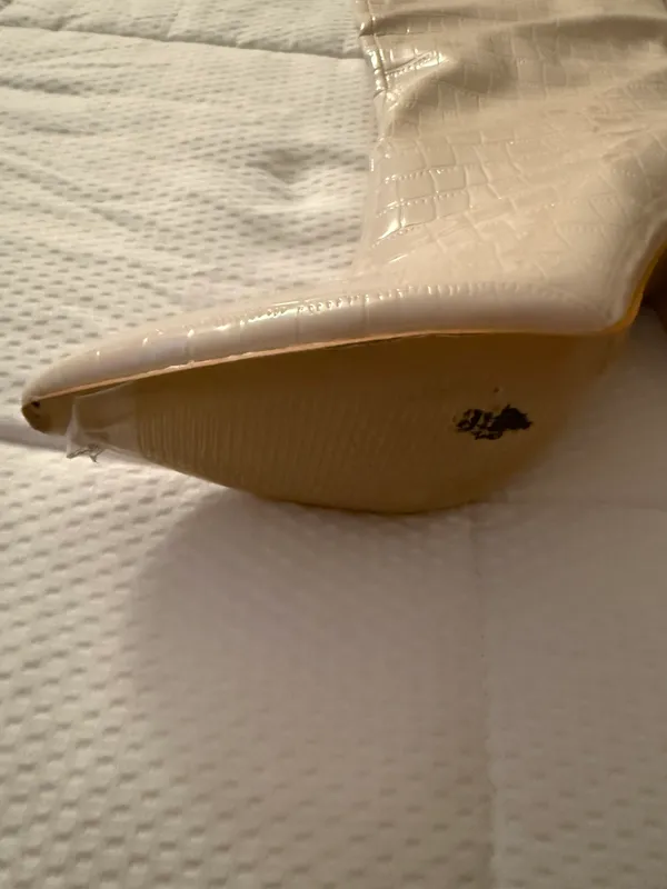 Cream Boots Tan Size 7 - Image 6