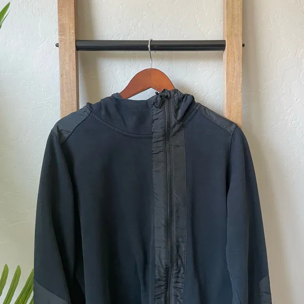 Nike Black Full Zip Hoodie XL | Athletic Sweatshirt Jacket w/ Hood - Image 4