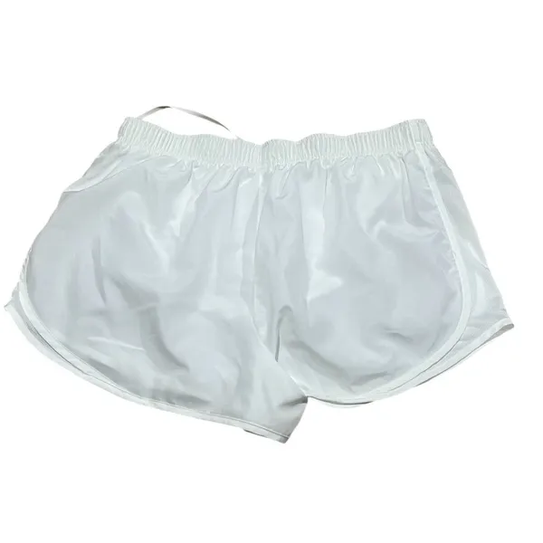 Nike Dri-FIT Tempo Womens Running Shorts White Size XL Drawstring Swoosh - Image 6