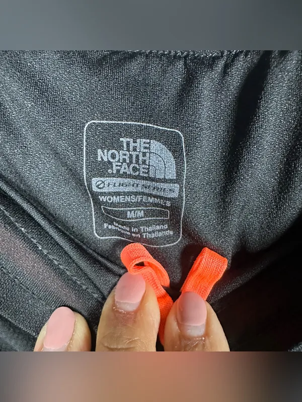 The North Face Flight Series Black Running Shorts with Coral Side Stripe SZ:M - Image 8