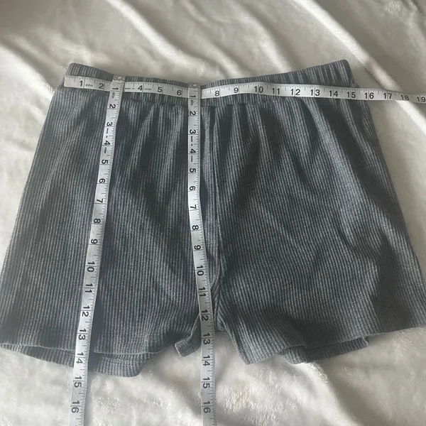 Women's Gray‎ Ribbed Knit 2 Piece Lounge Set 2XL Gray Size XXL - Image 6