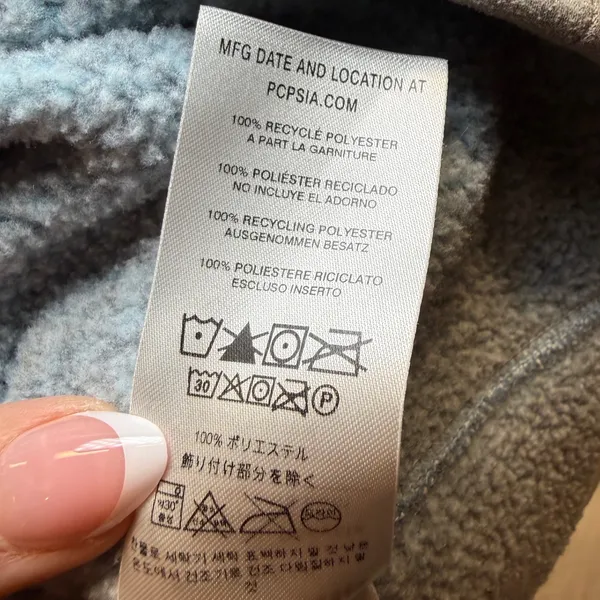 Patagonia Better Sweater 1/4 Zip Pullover‎ Womens Small Blue Heather Fleece - Image 10