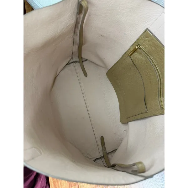 Cuyana Classic Structured Leather Tote Bag Cappuccino Tan OS - Image 11
