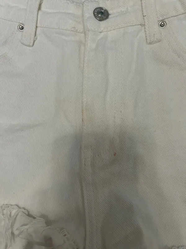 Jean shorts White Size M - Image 4