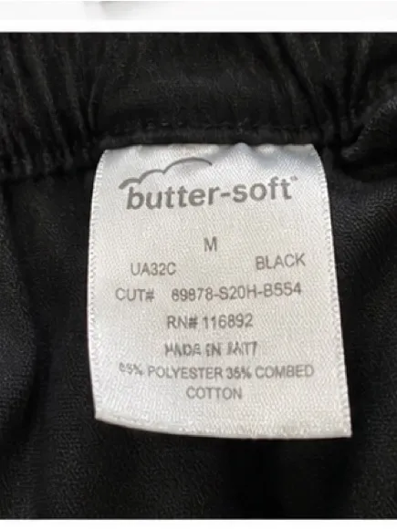 NWT Butter-Soft Black Scrubs Size M - Image 3