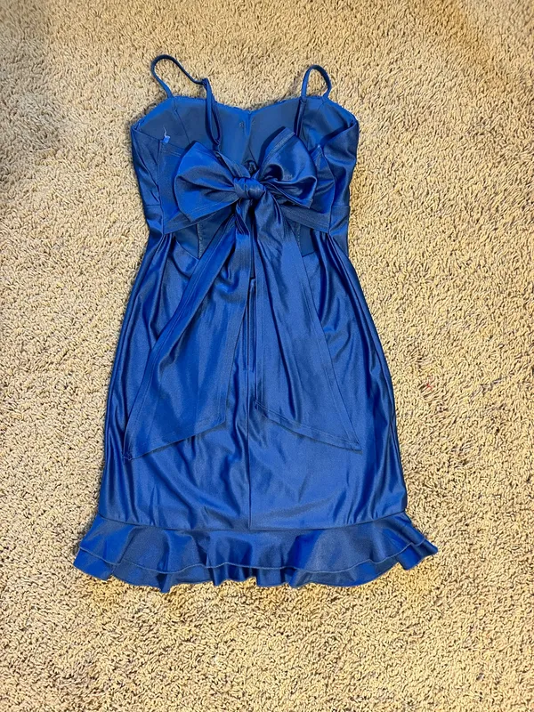 City Studios Homecoming Dress Blue - Image 4