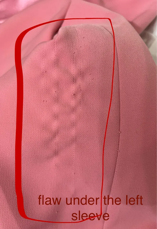 Tiffany Collection Pink Satin Trim Embroidered Embellished Blazer Size 14 - Image 13