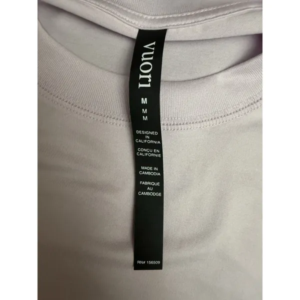 Vuori Women’s Energy Tee Long Lilac Breeze Heather Light Purple Size Medium New - Image 3
