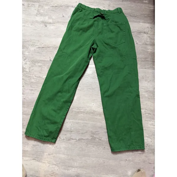 Sandrine Rose x Free People Sapin Green Wide Leg Jeans Sz 27 High Rise A4-0008 - Image 6