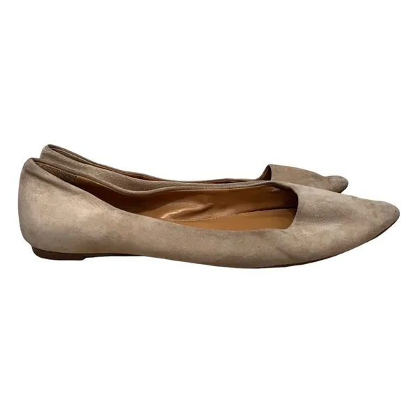 J. Crew Light Brown Leather‎ Pointed Toe Flats 7.5 - Image 2