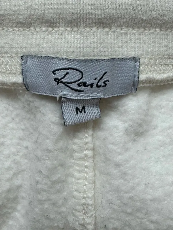 Rails Kingston Winter White Sweatpants Women’s Medium - Image 5