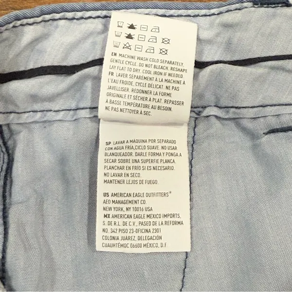 American Eagle Stretch Midi Khaki Shorts - Image 11