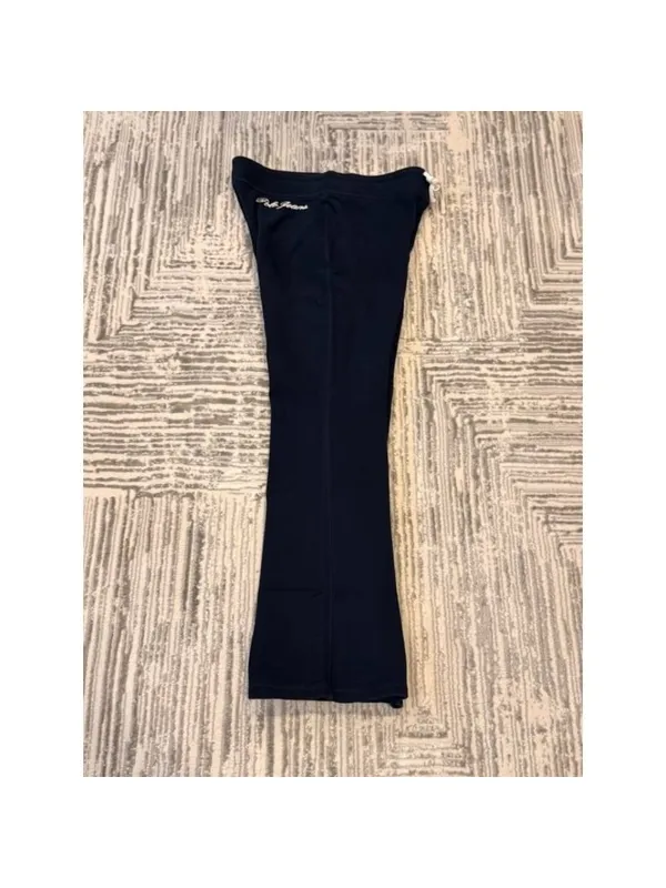 NEW Polo Jeans Co. women's small navy fleece lined wide-leg sweatpants MSRP $75 - Image 5