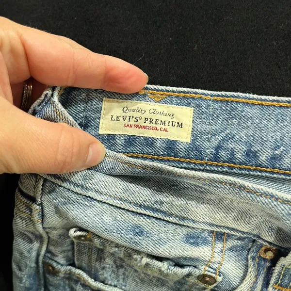 Levi's Premium 501 Cut‎ Off Denim Shorts Size 28 - Image 9
