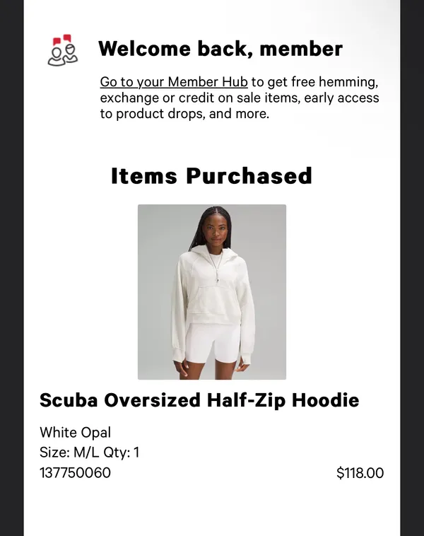 Lululemon Scuba Oversized Half-Zip Hoodie - Image 7