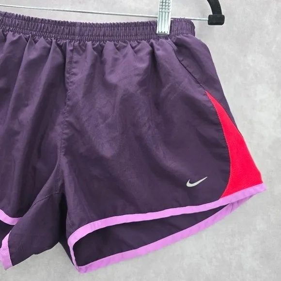Nike Purple Pull On Athletic Active Running Pants Shorts L Large‎ - Image 4