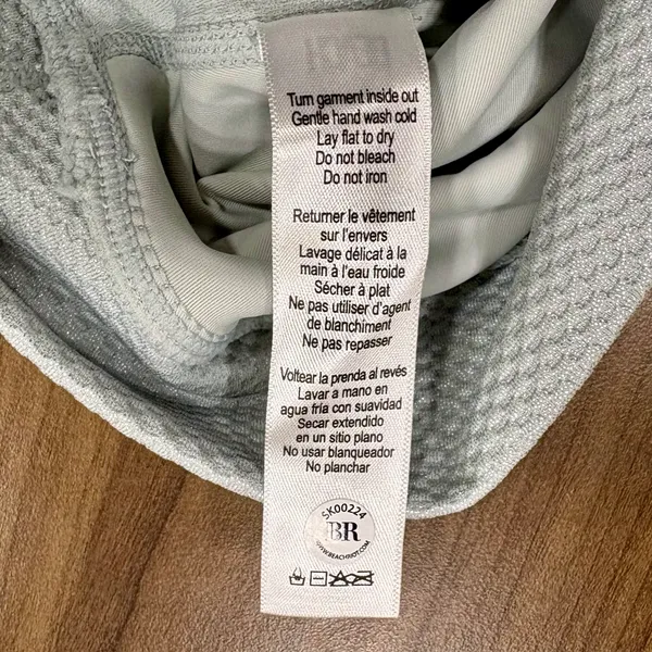 Beach Riot EUC Francine Top & Piper Legging Matching Set Grey/Silver - Size S - Image 5