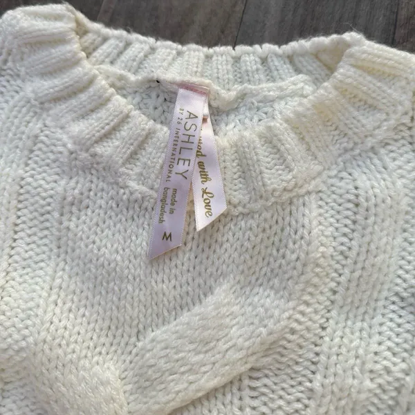 Ashley cableknit chunky oversized sweater - Image 2