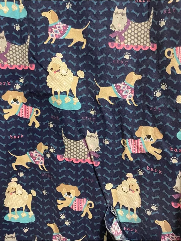 UA Scrubs Womens Scrub Top Shirt M Medium Bust 40” Dogs Cats Groomer Vet Spa Day - Image 5