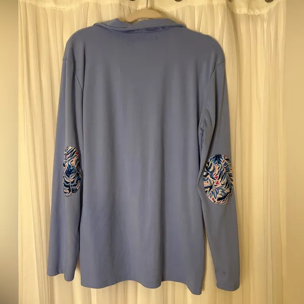 Simply Southern Lavender Floral Pullover - Size Large - Image 2