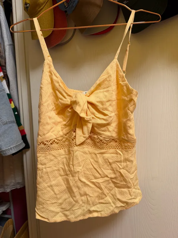 Idyllwind Lace inset tie-front cami - Image 2