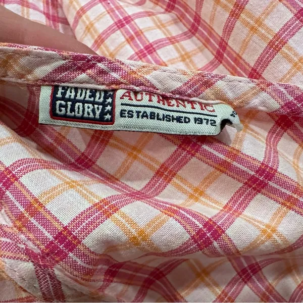 Faded Glory Pink Checkered Sleeveless Short Dress M? - Image 5