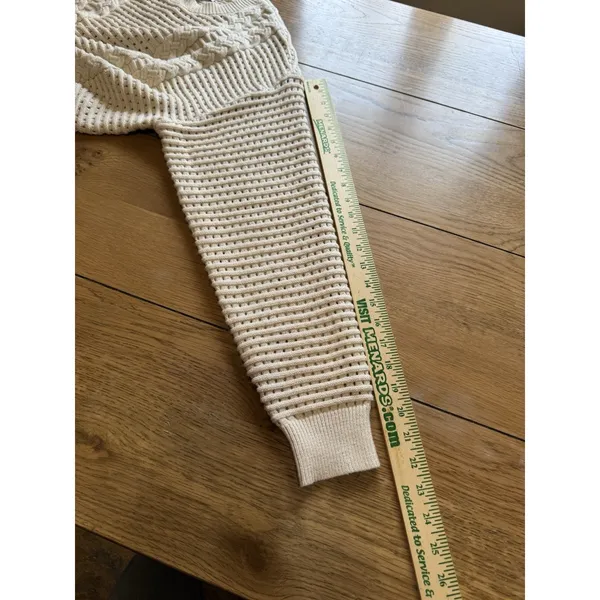Current Air Anthropologie Women Size Medium Knit Sweater Ribbed Long Sleeve City - Image 6