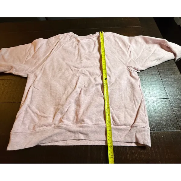 Free People Movement Sweatshirt Womens Medium Pink Oversized Raglan Pullover - Image 8