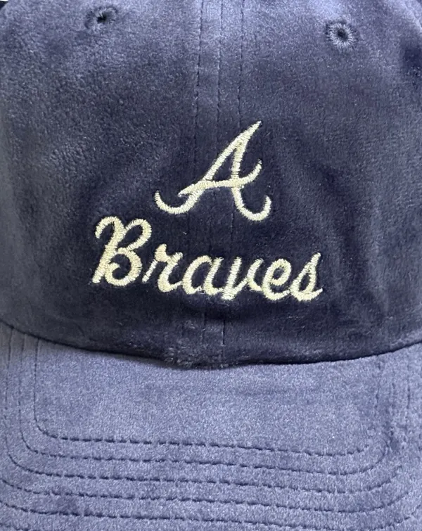 NEW 47 Brand Atlanta Braves Velour/velvet Cleanup Hat - Image 3