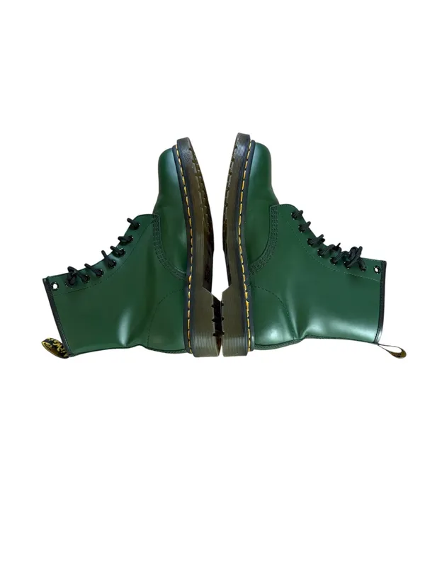 Dr Martens Air Cushioned 1460 8 Hole Green Leather Combat Ankle Boots Womens 7 - Image 6