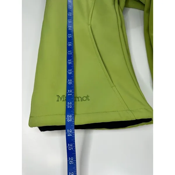 Marmot Womens Jacket Softshell M Green Fleece Lined Wind Resistant Hiking Coat - Image 15