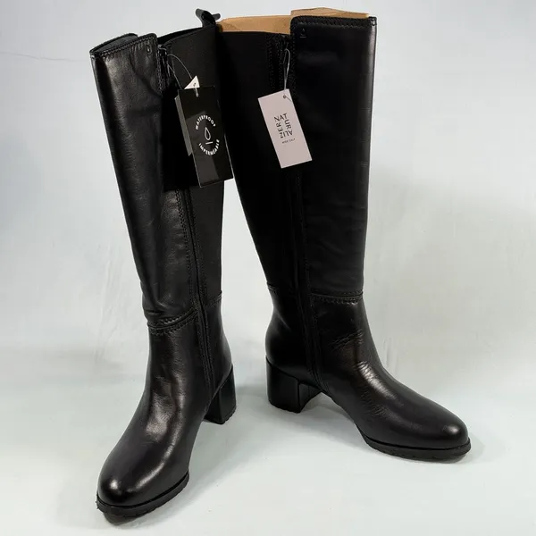 Naturalizer Size-7M‎ Women's Brent Wide Calf Knee High Boot Black $285 - Image 2