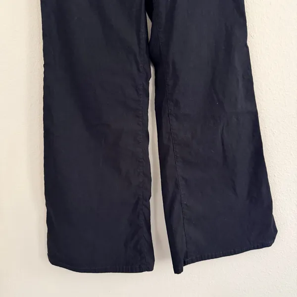 Maeve Anthropologie The‎ Junie Jean Black Wide Leg Petite Pants 27P - Image 5