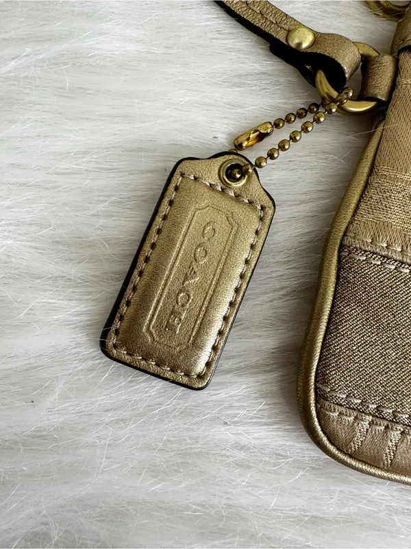 Coach Patchwork Studded Zipper Top Wristlet - Image 2