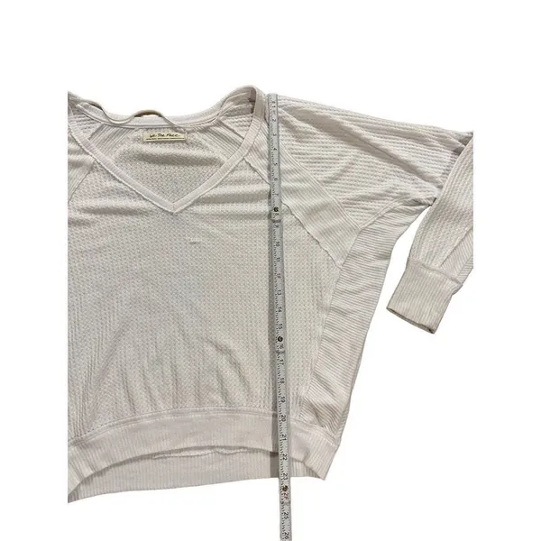 Free People Santa Clara‎ Thermal Top Alabaster White Sz XS - Image 8