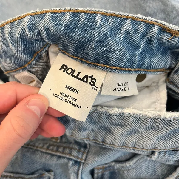 Rolla's‎ Heidi High Rise Loose Straight Jean Size 26 - Image 6
