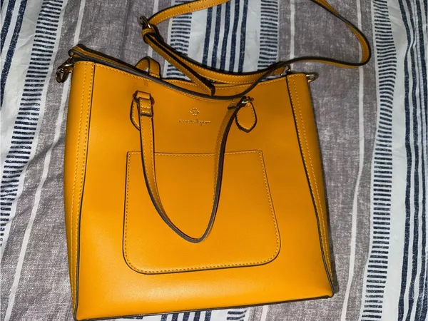 Nanette Lepore Mustard Yellow Tote Bag - Structured Everyday Carry - Image 12