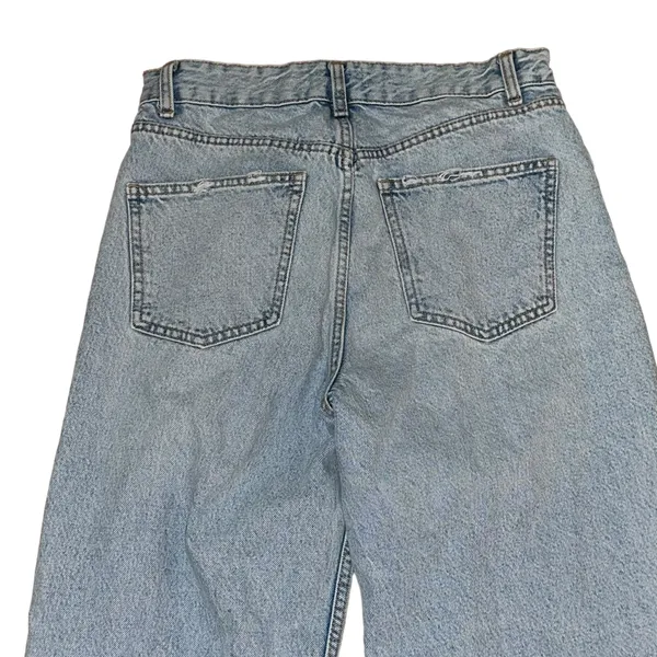 ZARA Distressed High Rise Wide Leg Jeans - Image 4