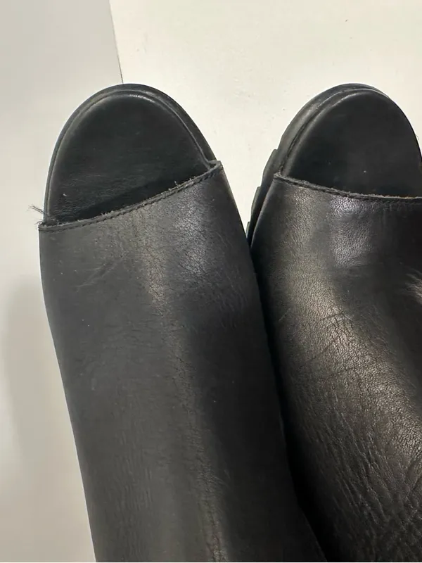 Sorel Nadia NL2842-010 Ankle Boot Peep Toe Woman’s Black Leather Size 9.0 - EU40 - Image 10
