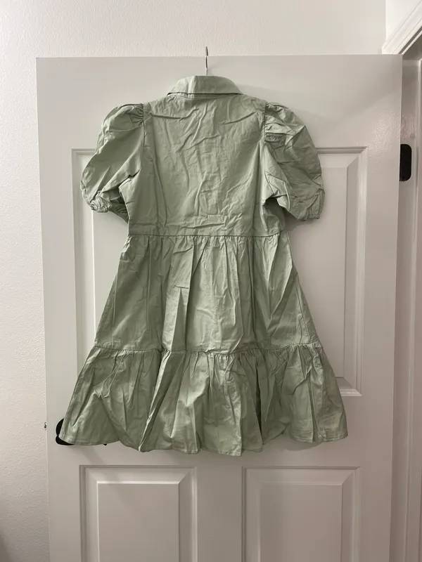 TCEC Sage Puff Sleeve Mini Dress – M – NWOT - CD01967 - Image 2