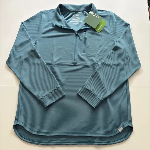 NWT! L.L. Bean Women’s Blue Quarter-Zip Pullover - Image 2