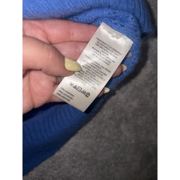 free people jade cashmere sweater Large Red Blue White - Image 7