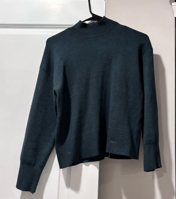 Primark forest green mock neck sweater - Image 3