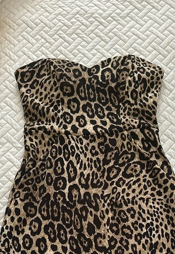 Strapless Dress Brown Size 5/6 - Image 2