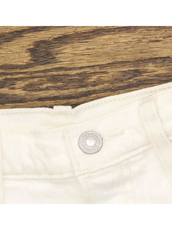Levis Womens 501 Original Shorts Button Fly Jean Jorts Disco Nights White 30 - Image 4