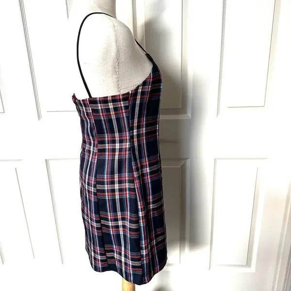 Urban Outfitters blue and red plaid mini dress - Image 8