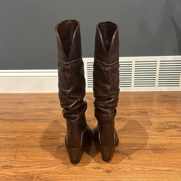 Frye Dorado Boots Womens 6 Brown Leather Slouchy 77580 - Image 6