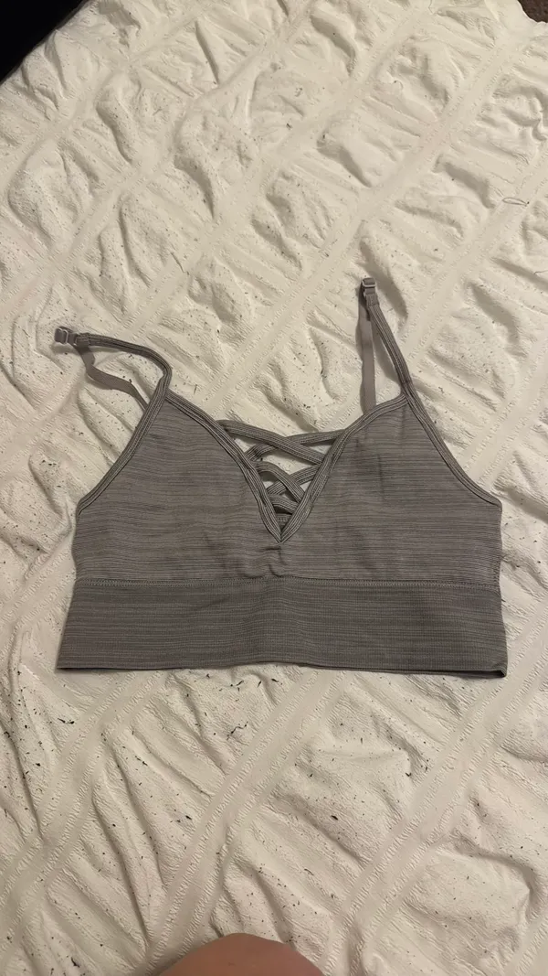 Comfy Sports Bra Gray - Image 3